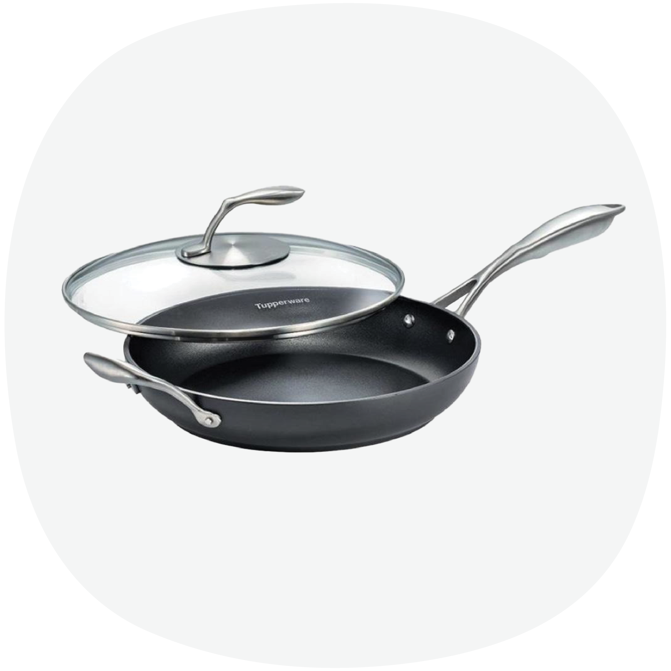 TUPPERCHEF™ Black Series Fry Pan with Glass Lid 28cm – (PM