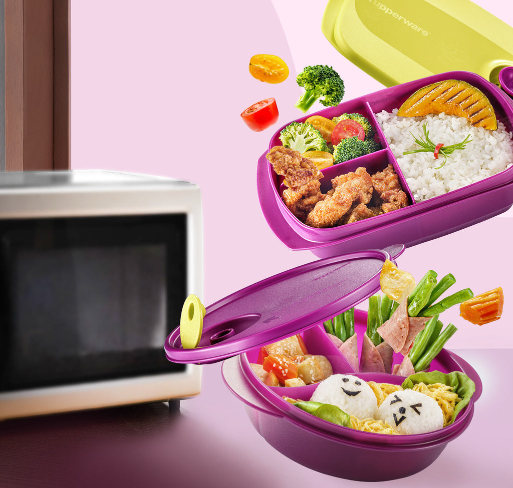 Reheatable Divided Lunch Box 1L – eTuppStore (PM) by Tupperware