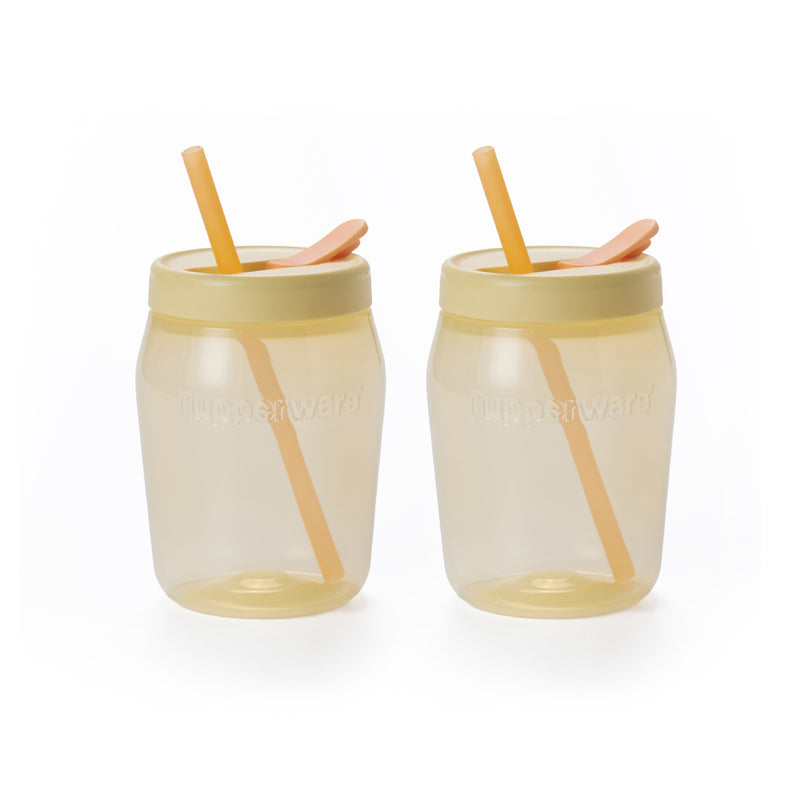 Universal Jar with Straw Cover | 2pcs | 550ml