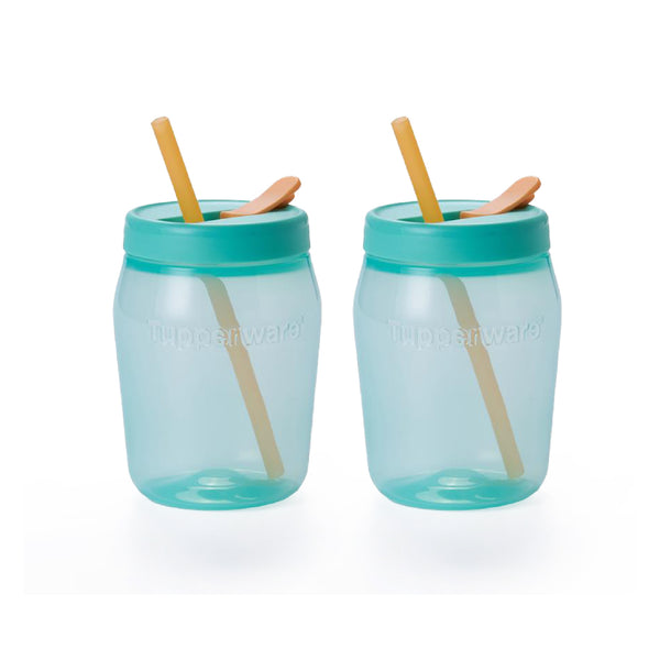 Universal Jar with Straw Cover | 2pcs | 550ml