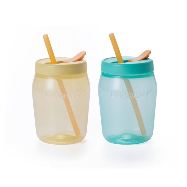 Universal Jar with Straw Cover | 2pcs | 550ml