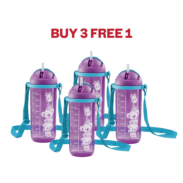 Twinkle Straw Tumbler with Strap | 4pcs | 500ml