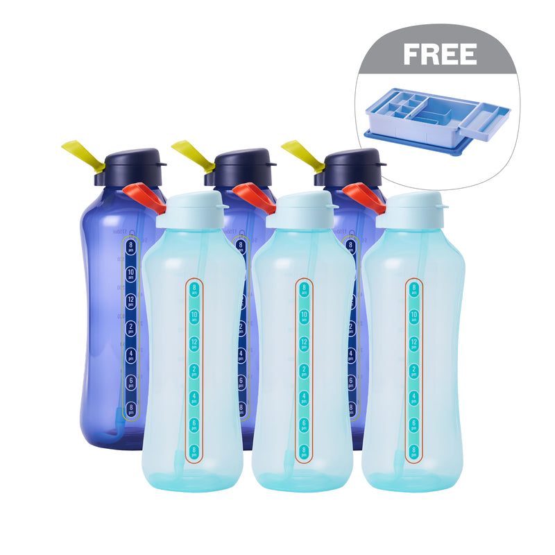 AquaVibe with Straw | 6pcs | 2L