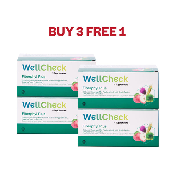 WellCheck Fiberphyl Plus | 4boxes | 15gm x 15 sachets