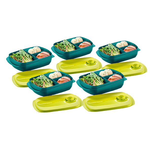Reheatable Divided Lunch Box | 5pcs | 1L