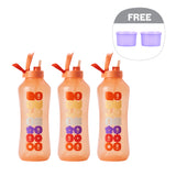 Aqua Bottle with Straw | 3pcs | 2L