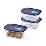 Tupperware® Voila™ Glass | Rectangular Glassware | 3pcs | 400ml