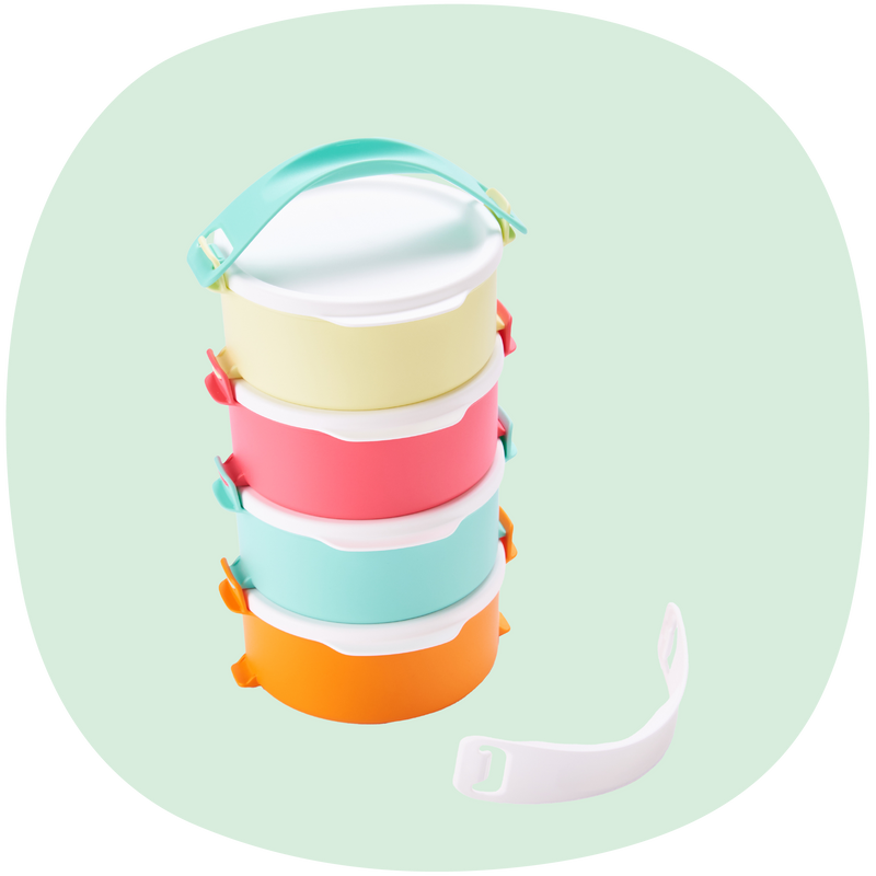 4pcs Click To Go Small with 2pcs Handles