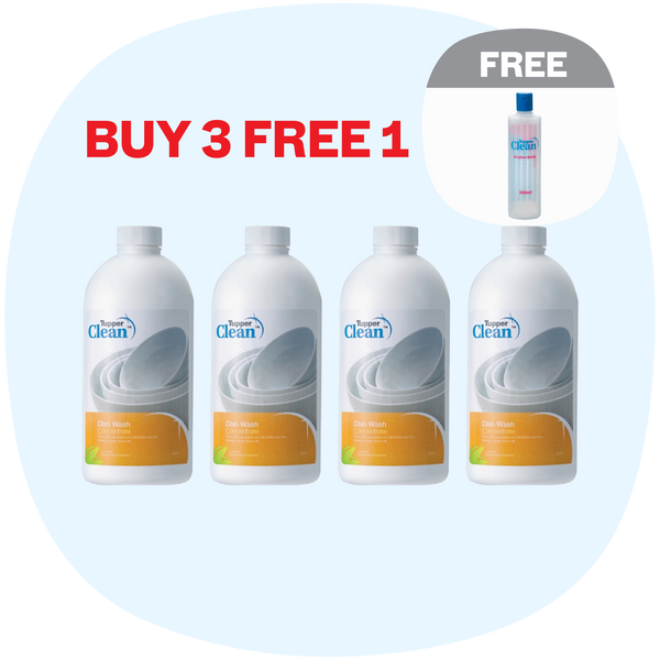 TupperClean Dish Wash Concentrate | 4pcs | 800ml
