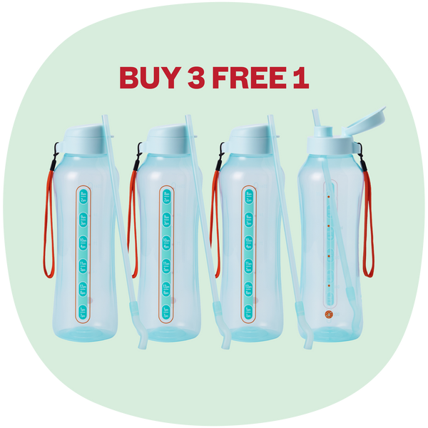 AquaVibe with Straw | 4pcs | 1.2L