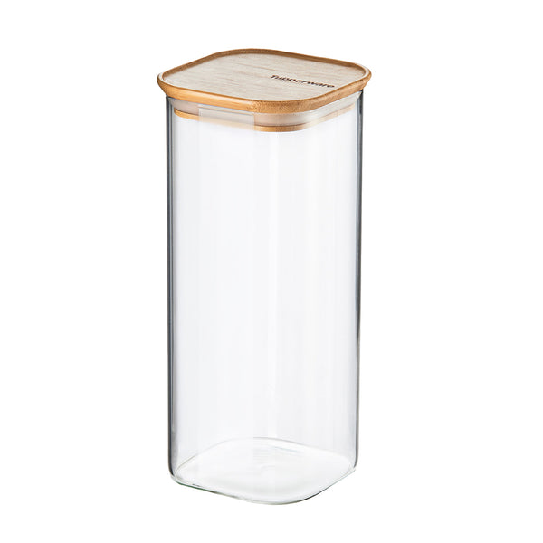 Glass & Bamboo Storage Jar | 1pc | 1.9L