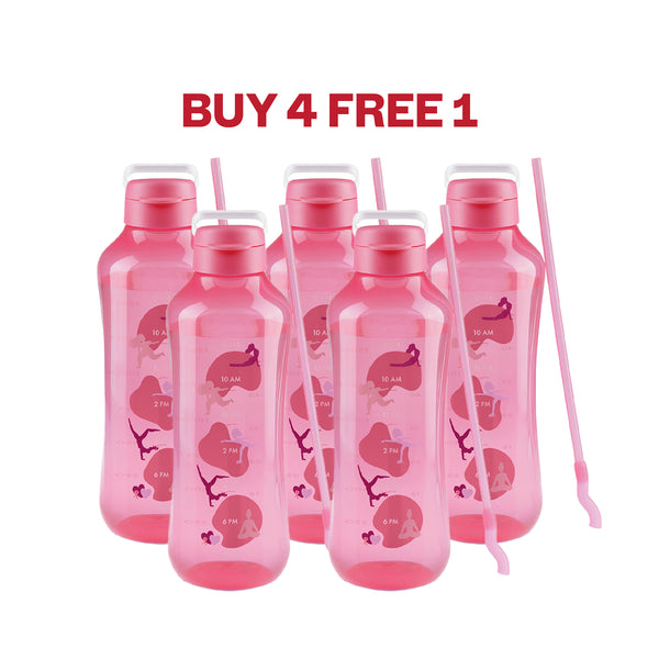 AquaVibe with handle & straw | 5pcs | 2L