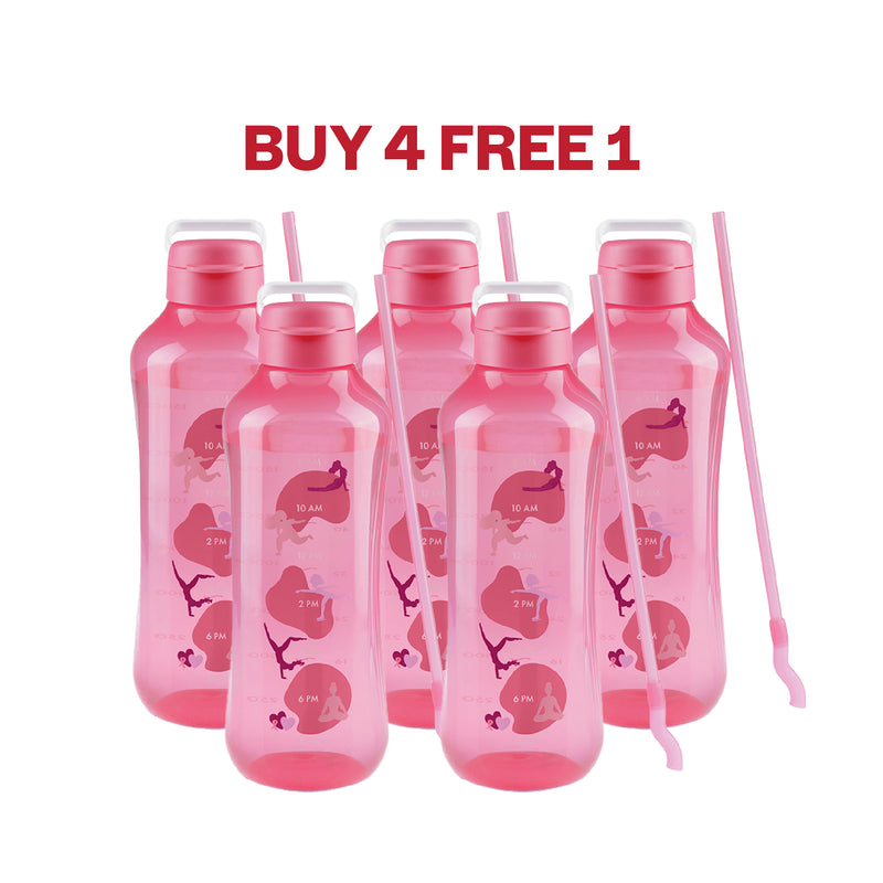 AquaVibe with handle & straw | 5pcs | 2L