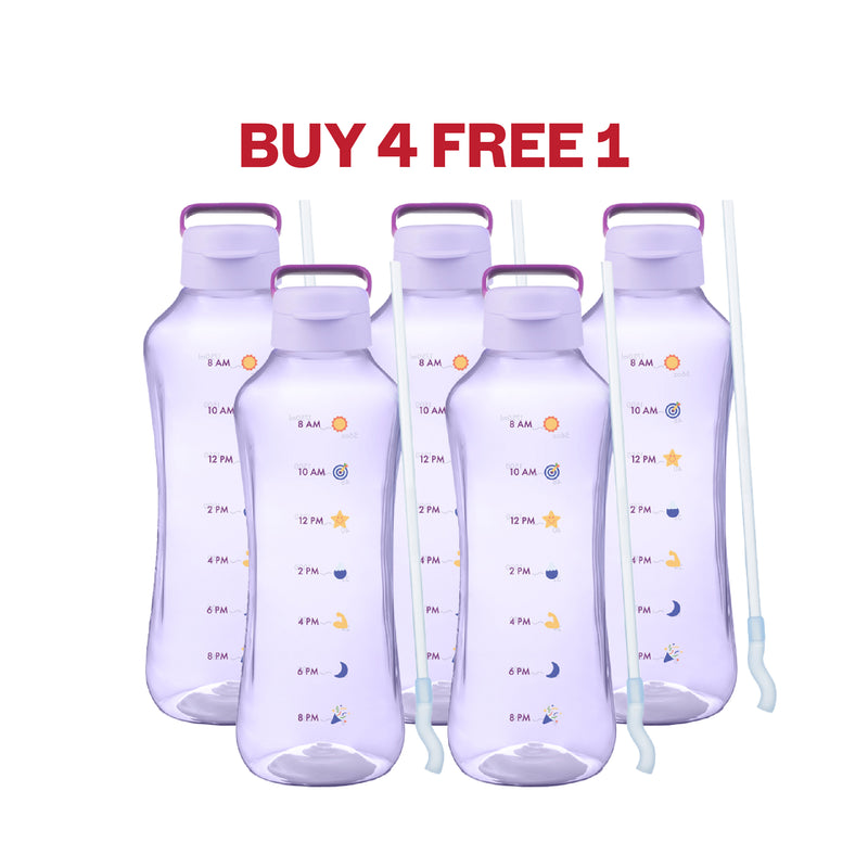 AquaVibe with handle & straw | 5pcs | 2L