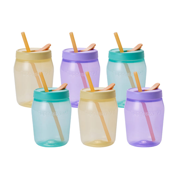 Universal Jar with Straw Cover | 6pcs | 550ml