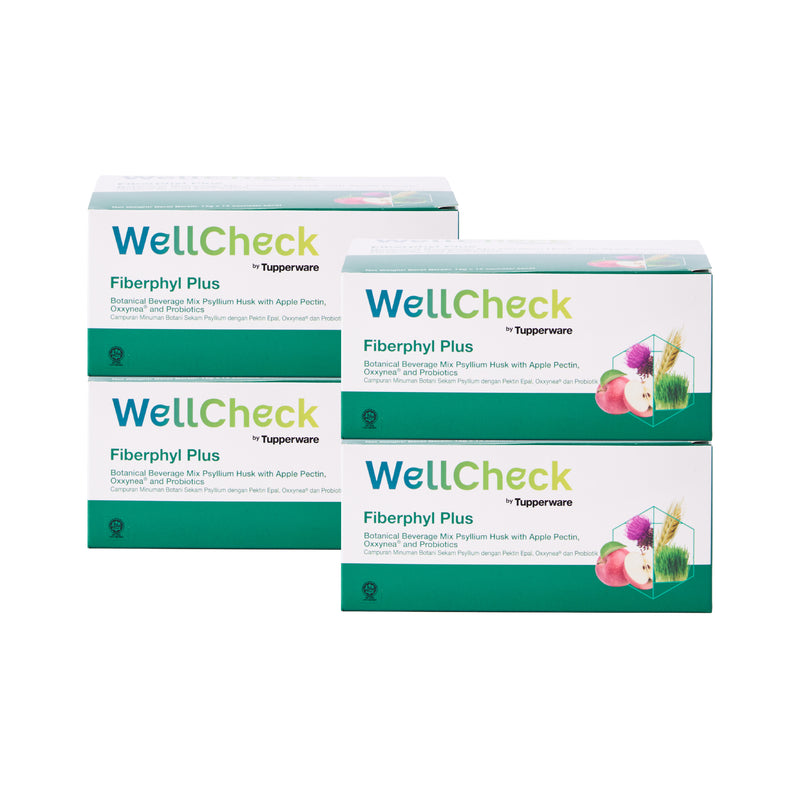 WellCheck Fiberphyl Plus | 4boxes | 15gm x 15 sachets