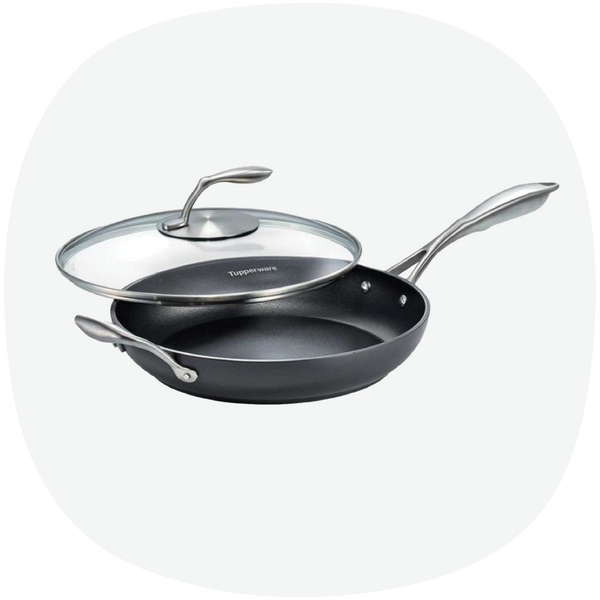 TUPPERCHEF™ Black Series Fry Pan with Glass Lid 28cm