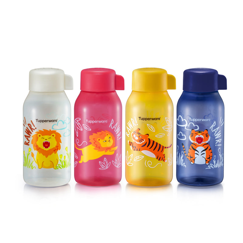 Lion & Tiger Eco Bottles | 4pcs | 350ml