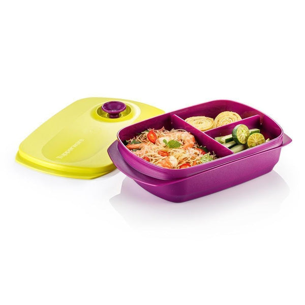 Tupperware Crystalwave Large Divided Dinner Dish